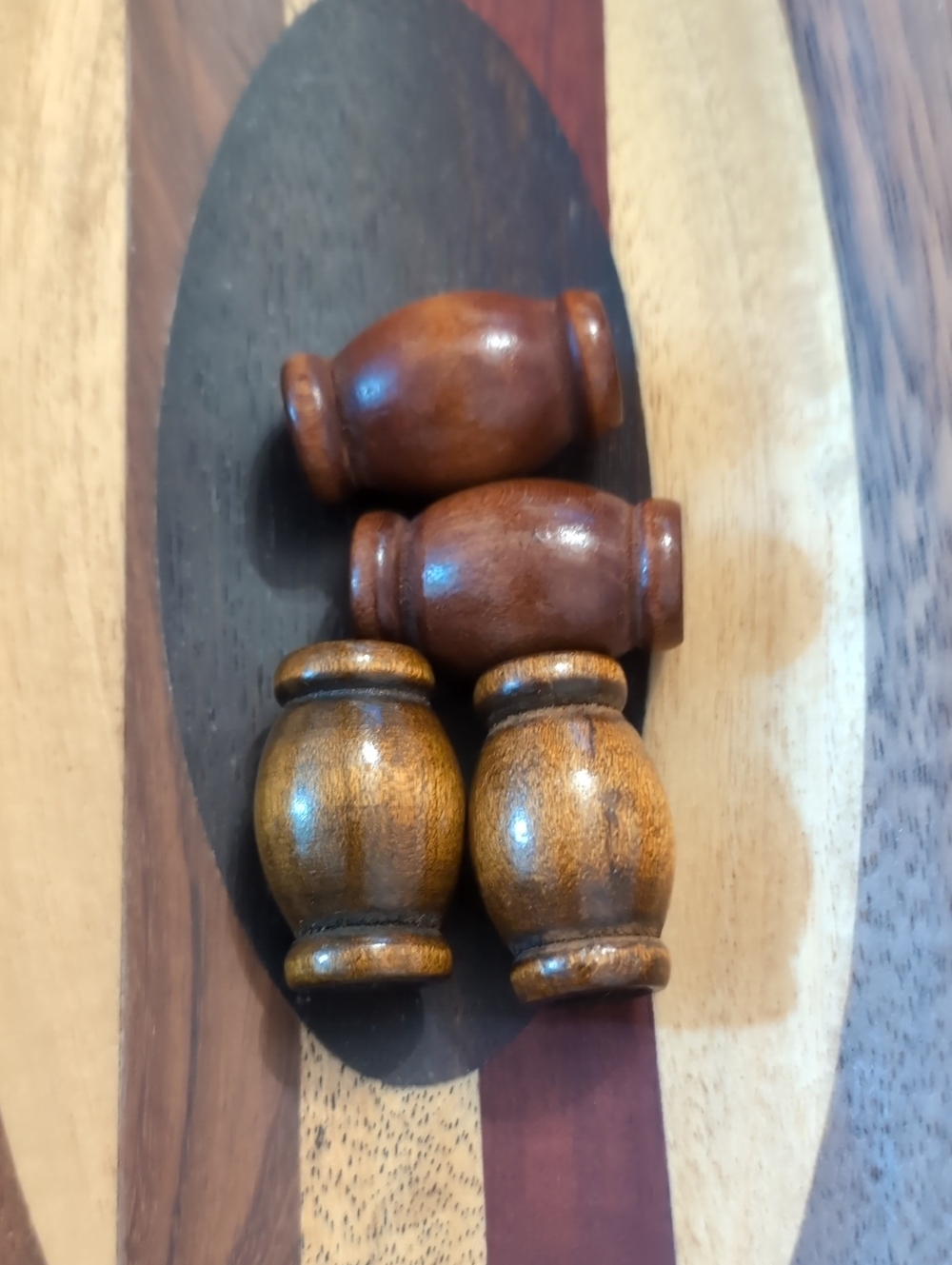 1970 Spindlewood Macrame Beads